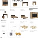 Forte DALATE DKSS32411-M267 Szafa ubraniowa dwudrzwiowa Dąb katania, Czarny Forte DALATE DKSS32411-M267 Szafa ubraniowa dwudrzwiowa Dąb katania, Czarny