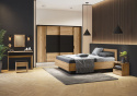 Forte DALATE DQLK211-M265 Komoda 3 szuflady Dąb Catania/Czarny Forte DALATE DQLK211-M265 Komoda 3 szuflady Dąb Catania/Czarny