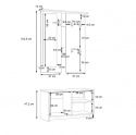 Forte FOXI FOXD03-Q36F Przedpokój, zestaw mebli - wieszak, szafka na buty, lustro