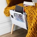 Intesi Organizer do łóżka szary z filcu zamiast szafki nocnej nie wymaga montażu na książkę tablet telefon drobiazgi 3 kieszenie Intesi Organizer do łóżka szary z filcu zamiast szafki nocnej nie wymaga montażu na książkę tablet telefon drobiazgi 3 kieszenie