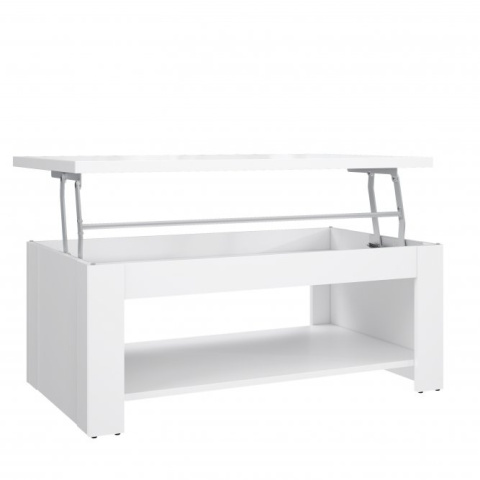 Meble Forte COFFEE TABLES DURT511-C04 Stolik okolicznościowy, kawowy, Biały, blat podwyższany Meble Forte COFFEE TABLES DURT511-C04 Stolik okolicznościowy, kawowy, Biały, blat podwyższany