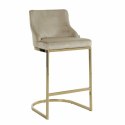Richmond Interiors RICHMOND krzesło barowe BOLTON 75 khaki - welur, złota podstawa Richmond Interiors RICHMOND krzesło barowe BOLTON 75 khaki - welur, złota podstawa