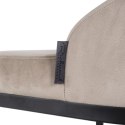 Richmond Interiors RICHMOND krzesło barowe BOLTON 76 khaki - welur, czarna podstawa Richmond Interiors RICHMOND krzesło barowe BOLTON 76 khaki - welur, czarna podstawa