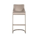 Richmond Interiors RICHMOND krzesło barowe BOLTON 76 khaki - welur, złota podstawa Richmond Interiors RICHMOND krzesło barowe BOLTON 76 khaki - welur, złota podstawa
