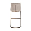 Richmond Interiors RICHMOND krzesło barowe BOLTON 76 khaki - welur, złota podstawa Richmond Interiors RICHMOND krzesło barowe BOLTON 76 khaki - welur, złota podstawa