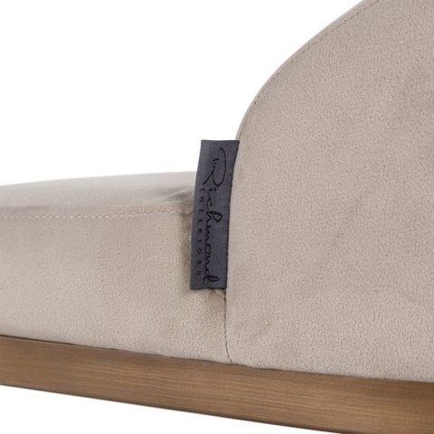 Richmond Interiors RICHMOND krzesło barowe BOLTON 76 khaki - welur, złota podstawa Richmond Interiors RICHMOND krzesło barowe BOLTON 76 khaki - welur, złota podstawa
