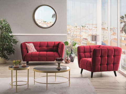 SIGNAL FOTEL WYPOCZYNKOWY CASTELLO 1 VELVET CURRY BLUVEL 68 / WENGE SIGNAL FOTEL WYPOCZYNKOWY CASTELLO 1 VELVET CURRY BLUVEL 68 / WENGE