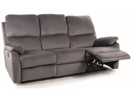 SOFA ROZKŁADANA SPENCER 3 SZARY SKÓRA SYNT. BUFFALO 6