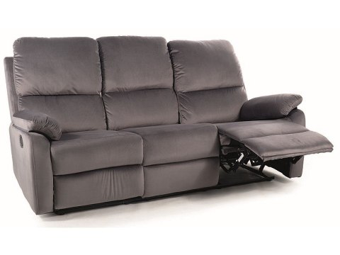 SOFA ROZKŁADANA SPENCER 3 SZARY SKÓRA SYNT. BUFFALO 6