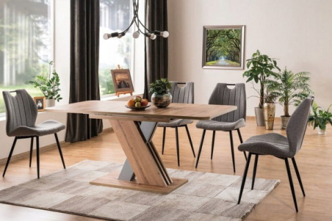 SIGNAL STÓŁ EXEL DĄB WOTAN / BIAŁY MAT 140(180)X85 (D) PŁYTA LAMINOWANA PROSTOKĄTNY ROZKŁADANY DO JADALNI DOSTAWKA POD BLATEM SIGNAL STÓŁ EXEL DĄB WOTAN / BIAŁY MAT 140(180)X85 (D) PŁYTA LAMINOWANA PROSTOKĄTNY ROZKŁADANY DO JADALNI DOSTAWKA POD BLATEM