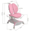 Bunias Pink - Krzesełko z regulacją wysokości FunDesk Bunias Pink - Krzesełko z regulacją wysokości FunDesk