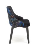 Halmar ENDO krzesło czarny / tap: BLUVEL 19 (czarny), materiał: drewno lite - bukowe / tkanina velvet Halmar ENDO krzesło czarny / tap: BLUVEL 19 (czarny), materiał: drewno lite - bukowe / tkanina velvet