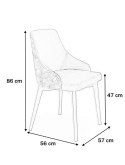 Halmar ENDO krzesło czarny / tap: BLUVEL 19 (czarny), materiał: drewno lite - bukowe / tkanina velvet Halmar ENDO krzesło czarny / tap: BLUVEL 19 (czarny), materiał: drewno lite - bukowe / tkanina velvet