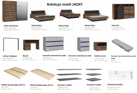 Forte JACKY JCKB20-N09T Biurko drewniane z szufladą Brąz/Czarny Forte JACKY JCKB20-N09T Biurko drewniane z szufladą Brąz/Czarny