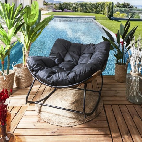 Intesi Fotel ogrodowy Tulum czarny Intesi Fotel ogrodowy Tulum czarny