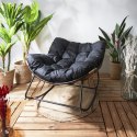 Intesi Fotel ogrodowy Tulum czarny Intesi Fotel ogrodowy Tulum czarny