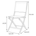 Intesi Krzesło Elba składane outdoor beżowe Intesi Krzesło Elba składane outdoor beżowe