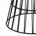 Intesi Stół Cage okrągły fi80 blat szkło transparentny podstawa metal malowany proszkowo czarny do salonu lokalu jadalni Intesi Stół Cage okrągły fi80 blat szkło transparentny podstawa metal malowany proszkowo czarny do salonu lokalu jadalni