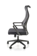 Halmar LORETO fotel obrotowy, czarny - krzesło biurowe do biurka, pracowni, gabinetu, TILT