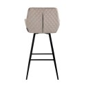 Richmond Interiors RICHMOND krzesło barowe LINSEY obrotowe - khaki, welur Richmond Interiors RICHMOND krzesło barowe LINSEY obrotowe - khaki, welur
