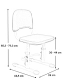 SST3D Grey - Ergonomiczne krzesełko dziecięce z regulacją wysokości FunDesk SST3D Grey - Ergonomiczne krzesełko dziecięce z regulacją wysokości FunDesk