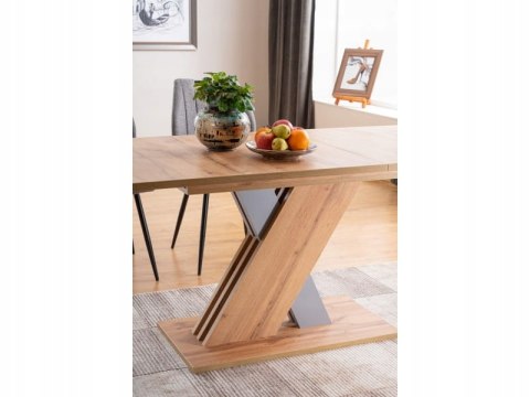 SIGNAL STÓŁ EXEL DĄB ARTISAN / ANTRACYT 140(180)X85 (D) PROSTOKĄTNY ROZKŁADANY PŁYTA MEBLOWA LAMINOWANA DO JADALNI SIGNAL STÓŁ EXEL DĄB ARTISAN / ANTRACYT 140(180)X85 (D) PROSTOKĄTNY ROZKŁADANY PŁYTA MEBLOWA LAMINOWANA DO JADALNI