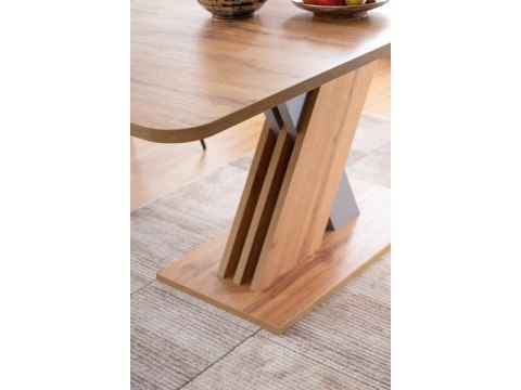 SIGNAL STÓŁ EXEL DĄB ARTISAN / ANTRACYT 140(180)X85 (D) PROSTOKĄTNY ROZKŁADANY PŁYTA MEBLOWA LAMINOWANA DO JADALNI SIGNAL STÓŁ EXEL DĄB ARTISAN / ANTRACYT 140(180)X85 (D) PROSTOKĄTNY ROZKŁADANY PŁYTA MEBLOWA LAMINOWANA DO JADALNI