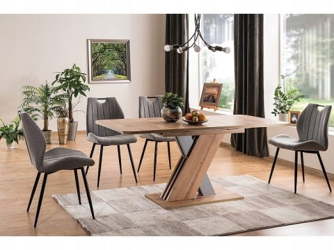 SIGNAL STÓŁ EXEL DĄB ARTISAN / ANTRACYT 140(180)X85 (D) PROSTOKĄTNY ROZKŁADANY PŁYTA MEBLOWA LAMINOWANA DO JADALNI SIGNAL STÓŁ EXEL DĄB ARTISAN / ANTRACYT 140(180)X85 (D) PROSTOKĄTNY ROZKŁADANY PŁYTA MEBLOWA LAMINOWANA DO JADALNI