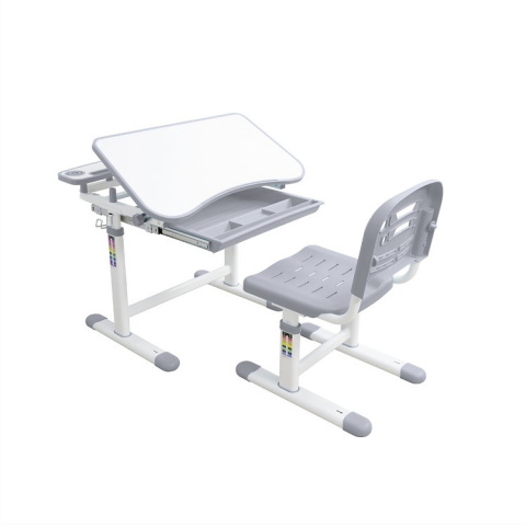 Fun Desk Sorriso Grey - Zestaw Biurko i krzesełko dziecięce regulowane Fun Desk Sorriso Grey - Zestaw Biurko i krzesełko dziecięce regulowane