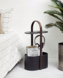 UMBRA Stolik kawowy HUB metal - drewno czarny orzech pojemnik na czasopisma organizer do przewodów uchwyt do przenoszenia UMBRA Stolik kawowy HUB metal - drewno czarny orzech pojemnik na czasopisma organizer do przewodów uchwyt do przenoszenia