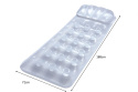 Bestway Bestway 43024 DMUCHANY MATERAC 188cm x 71cm winylowy z poduszką 2 komory powietrzne Przezroczysty Bestway Bestway 43024 DMUCHANY MATERAC 188cm x 71cm winylowy z poduszką 2 komory powietrzne Przezroczysty