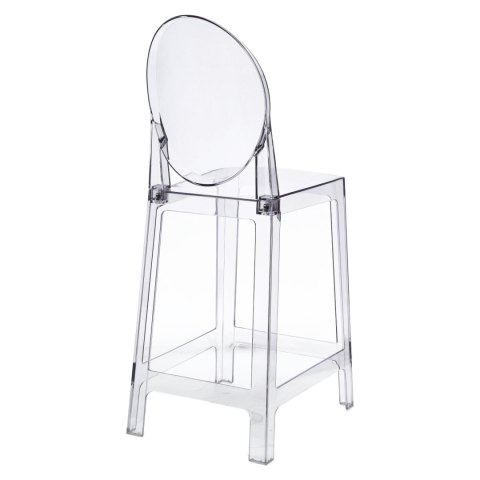 D2.DESIGN Hoker Stołek Krzesło barowy Viki transparentny 66cm tworzywo stabilny i wytrzymały jednocześnie wygodny D2.DESIGN Hoker Stołek Krzesło barowy Viki transparentny 66cm tworzywo stabilny i wytrzymały jednocześnie wygodny