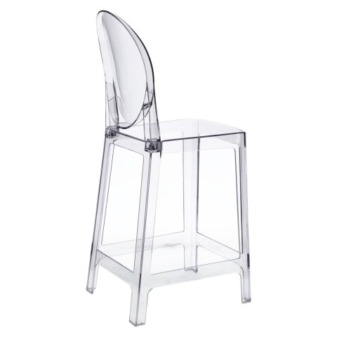 D2.DESIGN Hoker Stołek Krzesło barowy Viki transparentny 66cm tworzywo stabilny i wytrzymały jednocześnie wygodny D2.DESIGN Hoker Stołek Krzesło barowy Viki transparentny 66cm tworzywo stabilny i wytrzymały jednocześnie wygodny