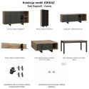 Forte JOKKAZ CFTT5114-M559 Stolik okolicznościowy z szufladami Czarny / Dąb Forte JOKKAZ CFTT5114-M559 Stolik okolicznościowy z szufladami Czarny / Dąb