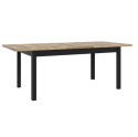 Forte JOKKAZ TBLT7029-M559 Stół rozkładany 160 x 90 Dąb / Czarny Forte JOKKAZ TBLT7029-M559 Stół rozkładany 160 x 90 Dąb / Czarny