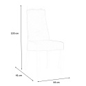 Forte KRZESŁA KR0143-BUK-M85 Krzesło NOWOLA Szary /Biały materiał: tkanina , drewno Forte KRZESŁA KR0143-BUK-M85 Krzesło NOWOLA Szary /Biały materiał: tkanina , drewno