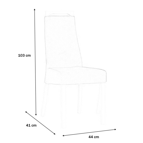 Forte KRZESŁA KR0143-BUK-M85 Krzesło NOWOLA Szary /Biały materiał: tkanina , drewno Forte KRZESŁA KR0143-BUK-M85 Krzesło NOWOLA Szary /Biały materiał: tkanina , drewno