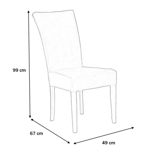 Forte KRZESŁA KR0152-DRE-BLL86 NNEWI Granatowy / Czarny materiał: tkanina, drewno Forte KRZESŁA KR0152-DRE-BLL86 NNEWI Granatowy / Czarny materiał: tkanina, drewno