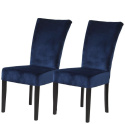 Forte KRZESŁA KR0152-DRE-BLL86 NNEWI Granatowy / Czarny materiał: tkanina, drewno Forte KRZESŁA KR0152-DRE-BLL86 NNEWI Granatowy / Czarny materiał: tkanina, drewno