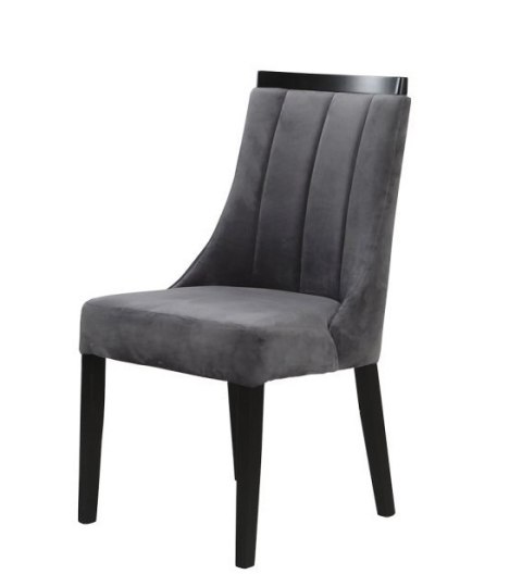 Forte KRZESŁO KR0154-DRE-BLL14 EKIKEN Szary / Czarny materiał: tkanina, drewno Forte KRZESŁO KR0154-DRE-BLL14 EKIKEN Szary / Czarny materiał: tkanina, drewno