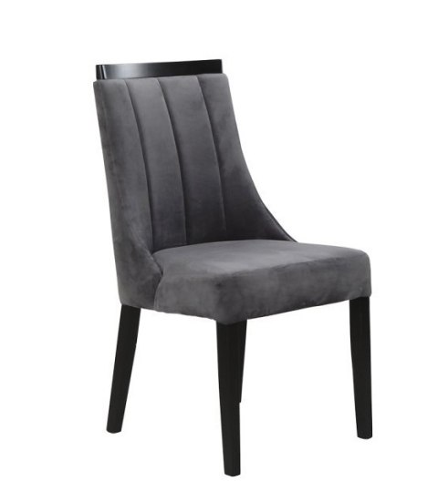 Forte KRZESŁO KR0154-DRE-BLL14 EKIKEN Szary / Czarny materiał: tkanina, drewno Forte KRZESŁO KR0154-DRE-BLL14 EKIKEN Szary / Czarny materiał: tkanina, drewno