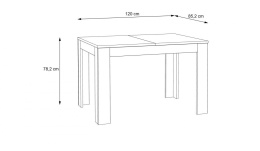 Forte MALTE BRUN TMST142-D84 Stół rozkładany do jadalni Dąb Waterford