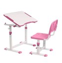FunDesk Olea Pink - Regulowane biurko z krzesełkiem FunDesk Olea Pink - Regulowane biurko z krzesełkiem