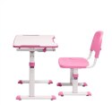FunDesk Olea Pink - Regulowane biurko z krzesełkiem FunDesk Olea Pink - Regulowane biurko z krzesełkiem