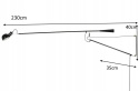 King Home Kinkiet Lampa ścienna RIFLE czarny - włókno węglowe ramię z regulacją wysokości i możliwością obracania E27 King Home Kinkiet Lampa ścienna RIFLE czarny - włókno węglowe ramię z regulacją wysokości i możliwością obracania E27