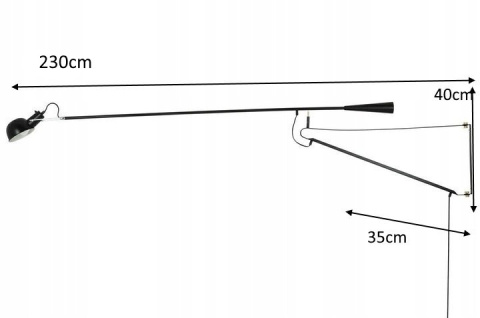 King Home Kinkiet Lampa ścienna RIFLE czarny - włókno węglowe ramię z regulacją wysokości i możliwością obracania E27 King Home Kinkiet Lampa ścienna RIFLE czarny - włókno węglowe ramię z regulacją wysokości i możliwością obracania E27