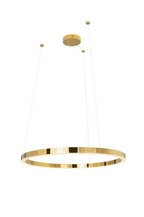MOOSEE Lampa wisząca RING 50 złota - LED chromowane złoto osłona mleczne tworzywo barwa światła ciepła MOOSEE Lampa wisząca RING 50 złota - LED chromowane złoto osłona mleczne tworzywo barwa światła ciepła