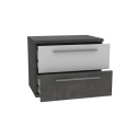 Meble Forte JULIETTA JLTK022-C286 Szafka nocna, Szary/Biały Meble Forte JULIETTA JLTK022-C286 Szafka nocna, Szary/Biały