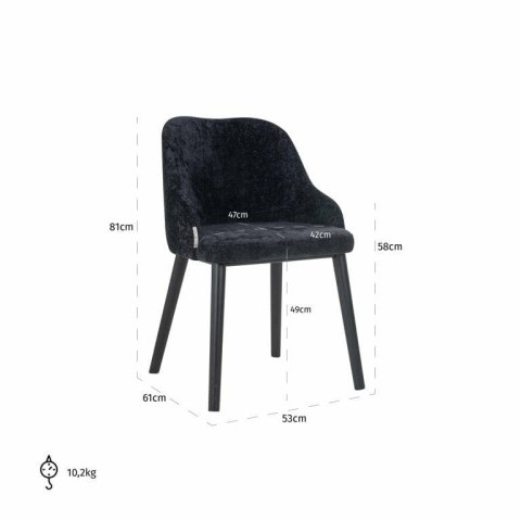 Richmond Interiors RICHMOND krzesło TWIGGY czarne Richmond Interiors RICHMOND krzesło TWIGGY czarne