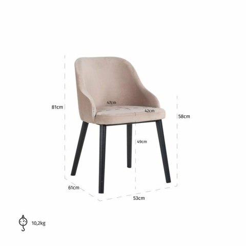 Richmond Interiors RICHMOND krzesło TWIGGY khaki Richmond Interiors RICHMOND krzesło TWIGGY khaki